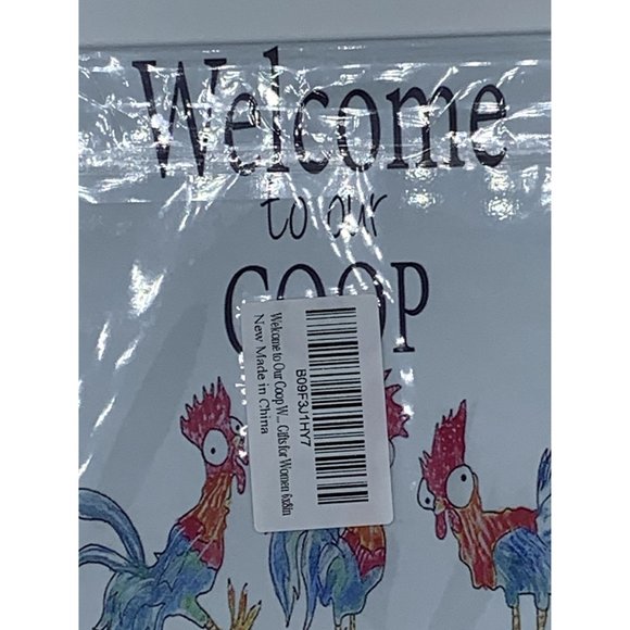 Welcome to Coop, Chicken Tin Sign 6" x 8" Portrait, NEW - Picture 6 of 6